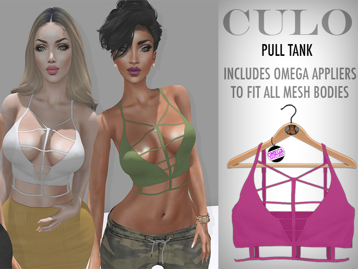 [CULO] Pull Tank - Pink + Omega Applier
