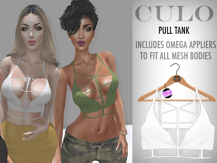 [CULO] PullTank - White + Omega Applier