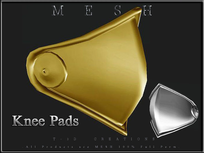 T-3D Creations [ Knee Pads R / L ]  Micro MESH - Full Perm -