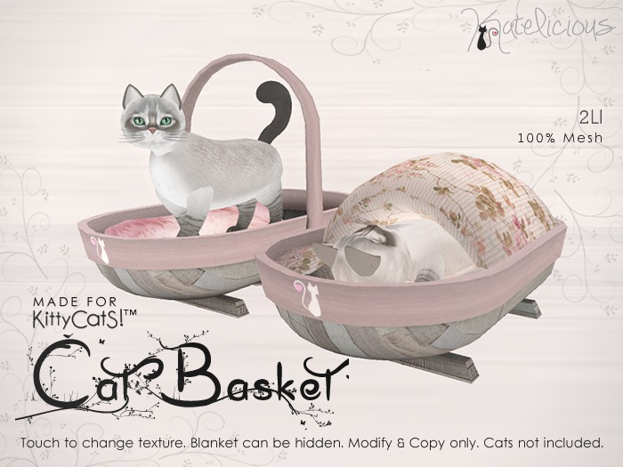 [Katelicious] Cat Basket Pink