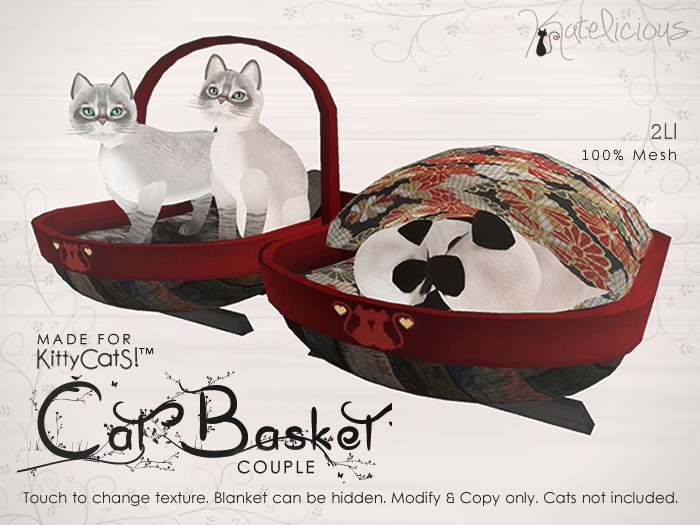[Katelicious] Cat Basket Red - Couple
