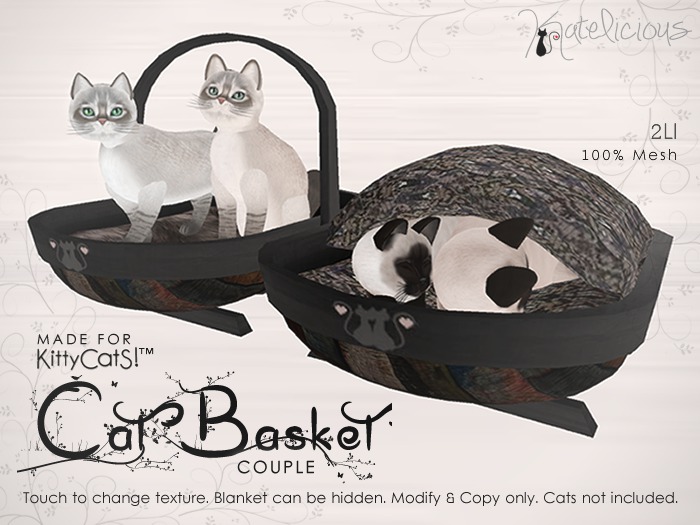 [Katelicious] Cat Basket Coco - Couple ( MESH )