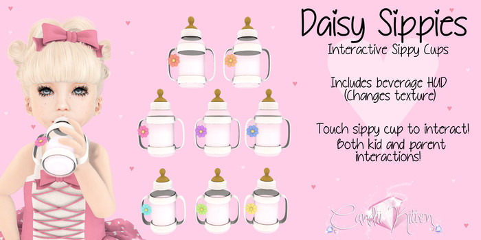 Candii Kitten - Daisy Interactive Sippy Cups FATPACK