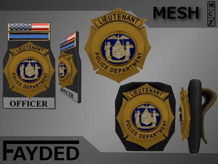 FAYDED - Lieutenant Badge [boxed]