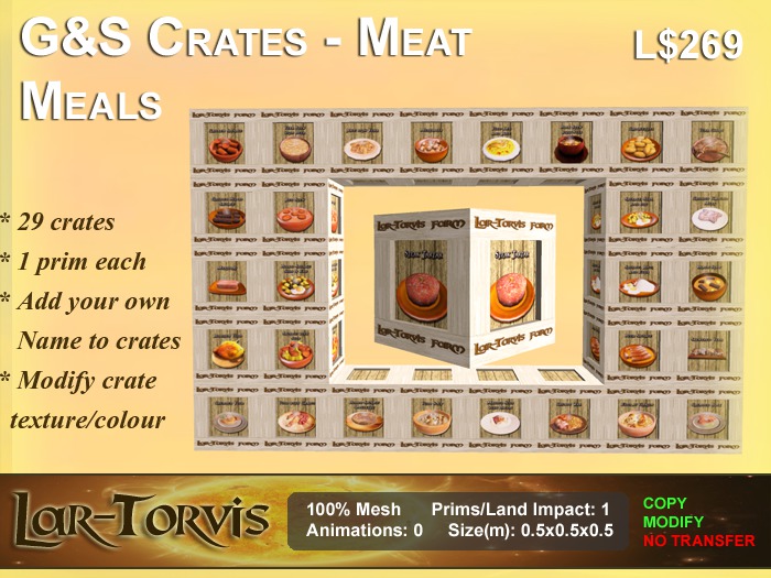 G&S Crates - Meat Meals Pack  (Boxed)