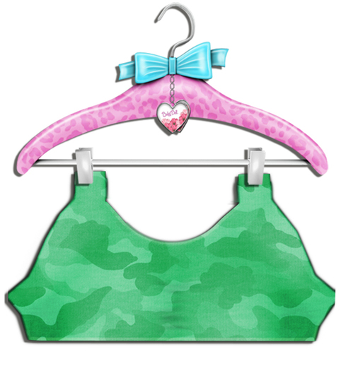 BabyDoll. Army Crop Top