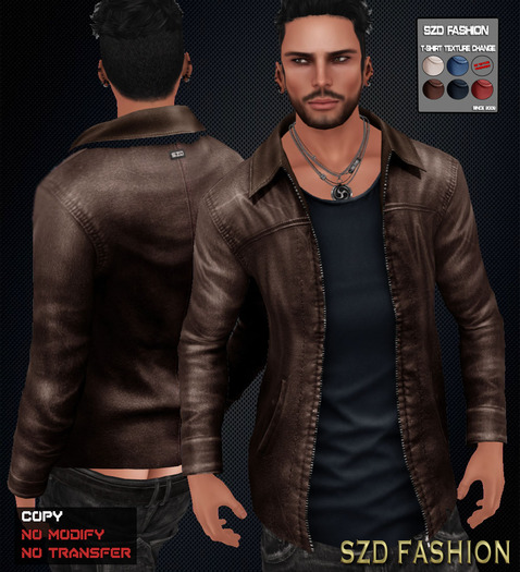 : SZD : - WEAR - Leather Jacket Brown