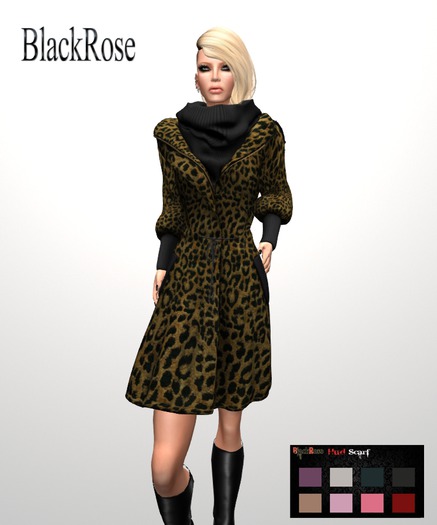 BlackRose Coat Leopard