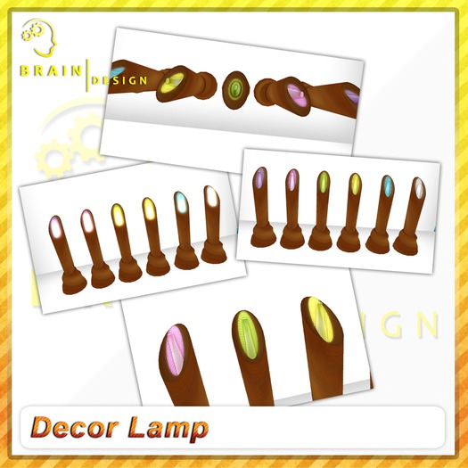 Brain Decor Wood Lamp