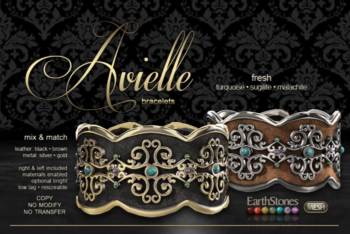 EarthStones Avielle Bracelets - Fresh (wear to open)