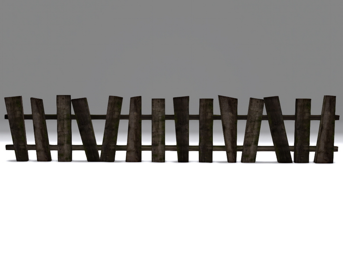 Twisted Wooden Fence