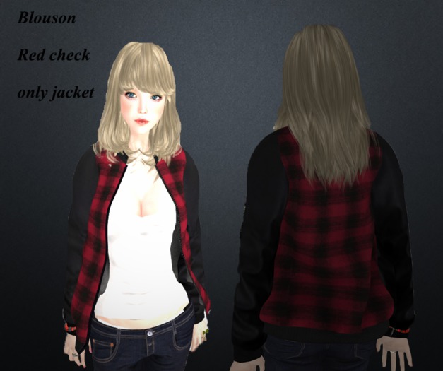08. NEWCORE GIRL blouson_redcheck L$150