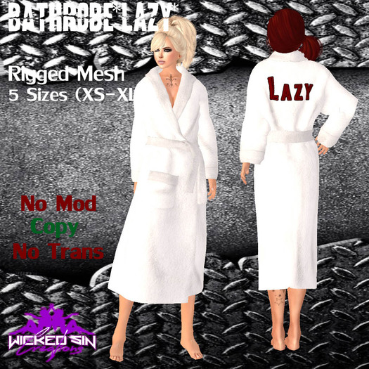^WSC^ Bathrobe Womens *Lazy* {Mesh}