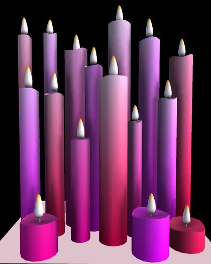 Cluster of Candles - Pinks