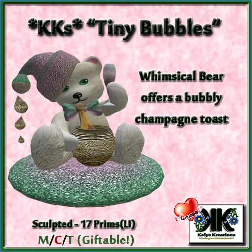 **KK*s Love'n Stuff Collection *Tiny Bubbles*  (Giftable)