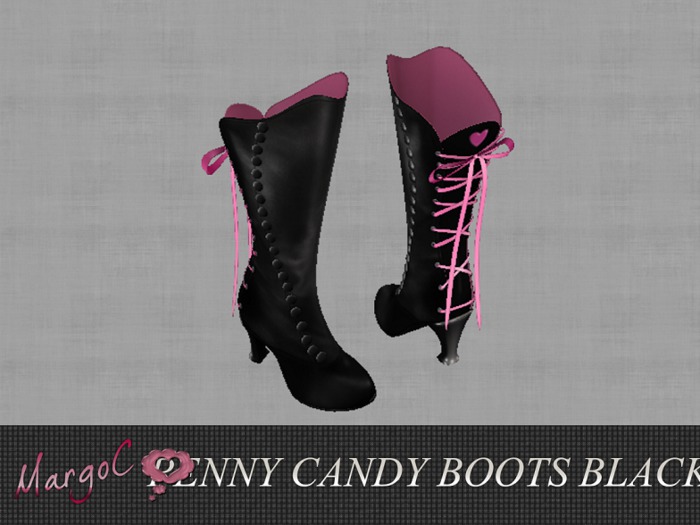 PENNY CANDY BOOTS BLACK - MargoC