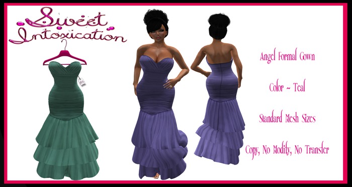::Sweet Intoxication:: Angel Gown - Teal
