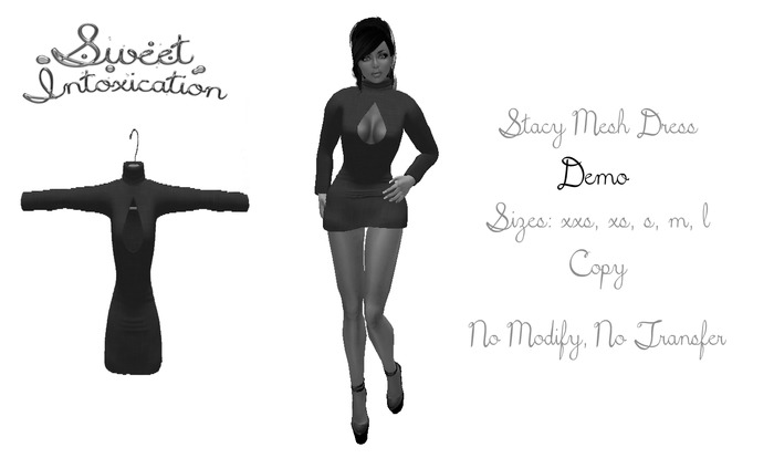 ::Sweet Intoxication:: Stacy Mesh Dress-Demo