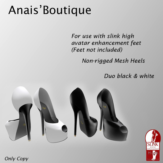 Mesh Duo Stilettos Slink High Feet