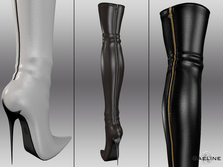 tight leather boots