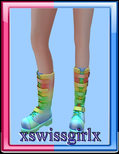 Kemono Boots Rainbow
