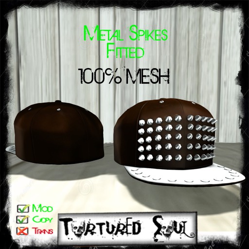*{TS}* Metal Spikes Fitted Brown/Silver