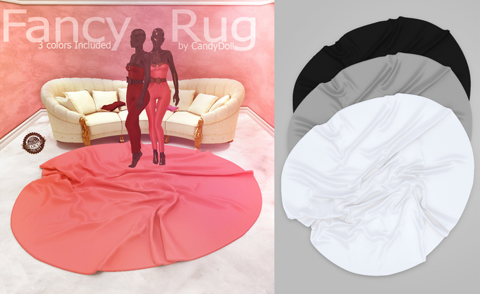 _CandyDoll_ Fancy Rug White