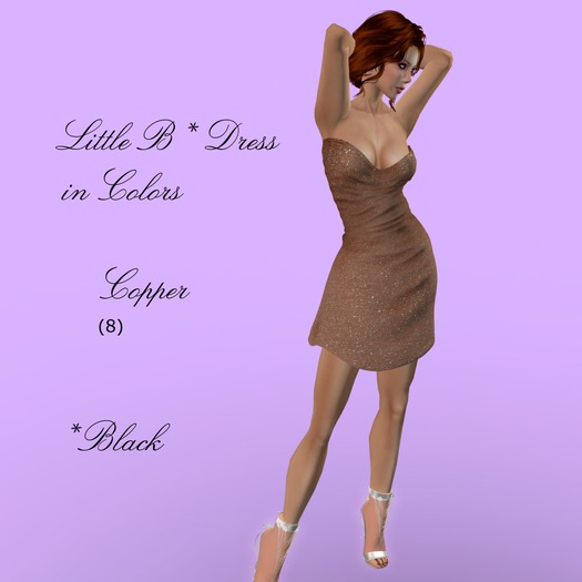 [TBU] Little B Dress - mesh - Hematite - (boxed)