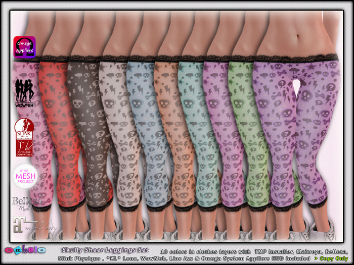 [ bubble ] Skully Sheer Lace Pants Set