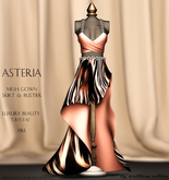 Asteria Creations - Crystal Mesh Gown Set - Fire
