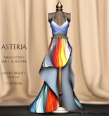 Asteria Creations - Crystal Mesh Gown Set - Colorful