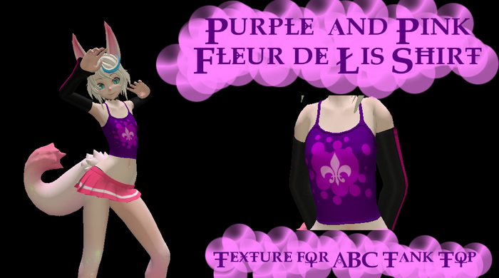 ~Indigo Fanservices~ Fleur de Lis Tanktop Texture