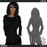 [look] Black Female Sweater