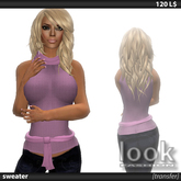 [look] Pink Female Sweater