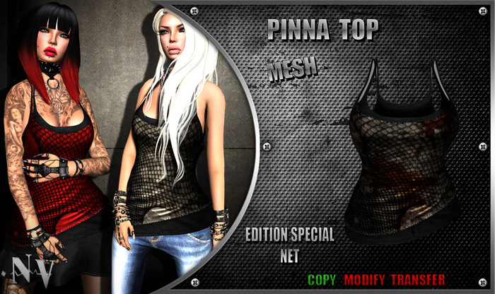 [NV] Pinna Top -Net Camo Bloody-