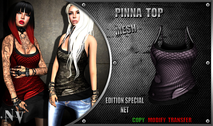 [NV] Pinna Top -Net Purple-