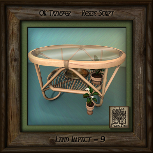 Tropics Blonde Patio Table Ba