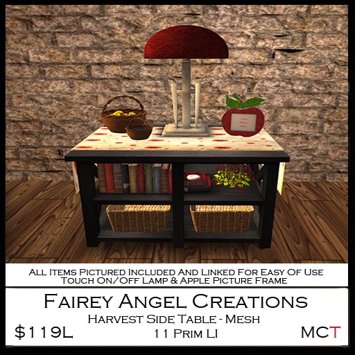 FAC Harvest Side Table Crated 119L