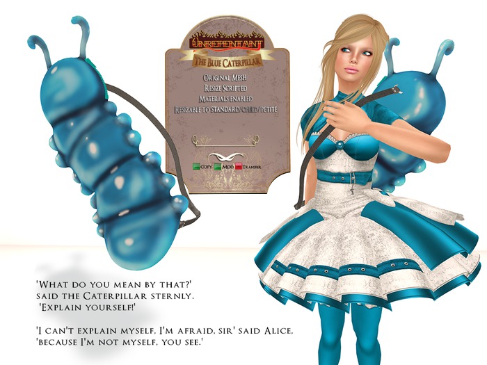 [UN] Blue Caterpiller Backpack