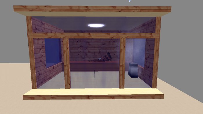 Couple Steamy Sauna