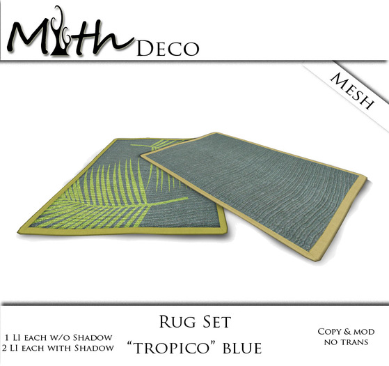 Myth - Rug Set "Tropico Blue" [B]