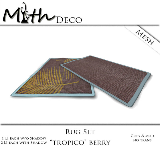 Myth - Rug Set "Tropico Berry" [B]