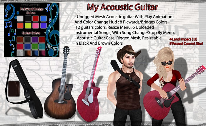 :: Miss Canning ::  [My Acoustic Guitar ] ColorHUD+Anim+6 songs