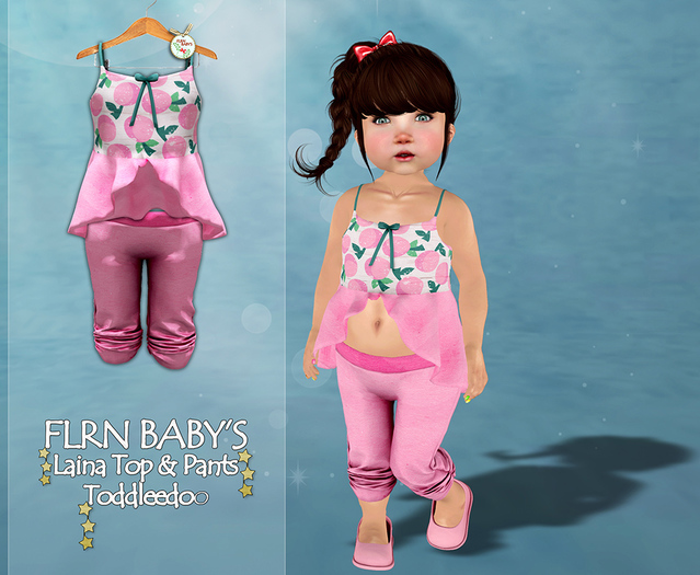 {FLRN Baby's} Laina Top & Pants V2 Pink