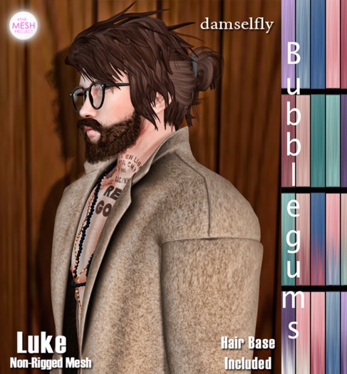 *~*Damselfly*~*Luke Non-Rigged Mesh Bubblegums