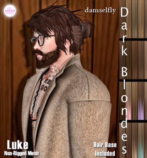 *~*Damselfly*~*Luke Non-Rigged Mesh Dark Blondes
