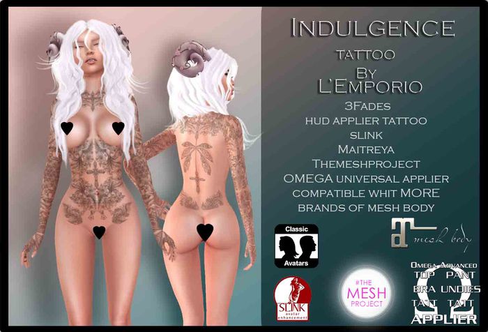L'Emporio -Indulgence-Tattoo-3 Fades-+ App-