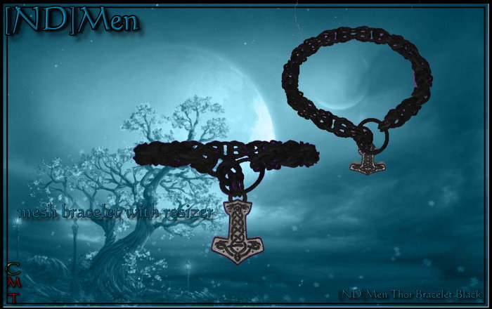 [ND]Men Thor Bracelet Black 