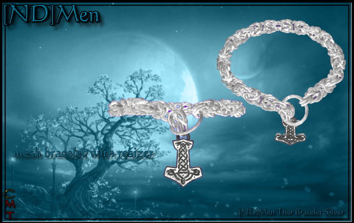 [ND]Men Thor Bracelet Silver 