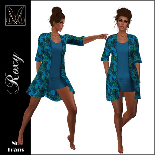 JCD Roxy Blue Mesh Dress (bagged)